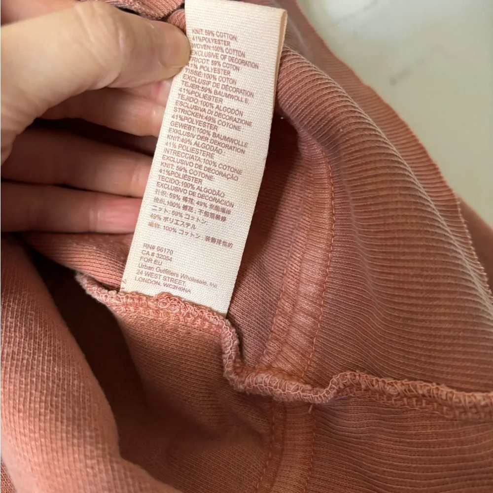 Free People Piper Pieced Crop Hoodie - Orange - Picture 5 of 5